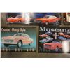 Image 2 : TIN CAR SIGNS, PAPER MACHE CAR, AND CARDBOARD ADVERT