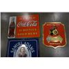 Image 2 : OKEEFE BEER SIGN, SAMUEL ADAMS TIN SIGN, AND COCA COLA TIN SIGN