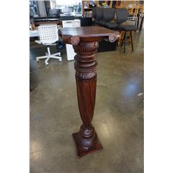 LARGE DECOATIVE HIGHLY CARVED WOODEN PEDESTAL