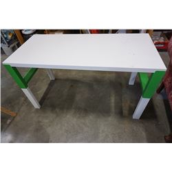 WHITE AND GREEN TABLE