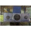 Image 2 : 1953 CANADIAN DOLLAR .800 SILVER PLUS 2 1953 NICKELS WITH SHOULDER FOLD AND WITHOUT