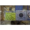 Image 3 : 1953 CANADIAN DOLLAR .800 SILVER PLUS 2 1953 NICKELS WITH SHOULDER FOLD AND WITHOUT