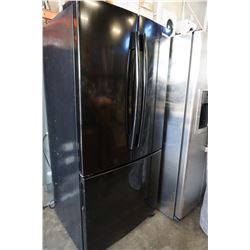 BLACK SAMSUNG FRENCH DOOR FRIDGE TESTED AND WORKING GUARANTEED