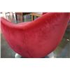 Image 3 : RED METAL BASE SWIVEL CHAIR