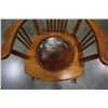 Image 2 : LEATHER SEAT ANTIQUE ROCKER