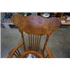 Image 3 : LEATHER SEAT ANTIQUE ROCKER