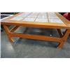 Image 3 : TEAK TILE TOP COFFEE TABLE