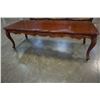 Image 1 : CARVED 3 PIECE COFFEE AND END TABLE SET