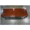 Image 4 : CARVED 3 PIECE COFFEE AND END TABLE SET
