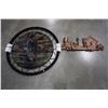 Image 1 : LARGE FABRIC DREAMCATCHER AND SPRING VALLEY TRAIN WALL DECOR