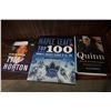 Image 1 : LOT OF SPORTS BOOKS, COFFEE TABLE AND