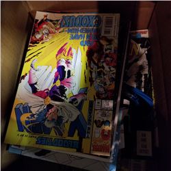 BOX OF 50 COMICS, SPIDERMAN, CAPTAIN AMERICA, XMEN