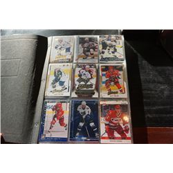 BINDER OF HOCKEY INSERT CARDS, LIMITEDS, BOOK VALUE $500