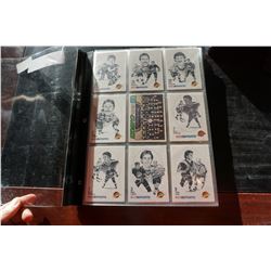 BINDER OF VANCOUVER CANUCKS VINTAGE PLAYER CARDS