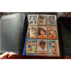 BINDER OF MLB BASEBALL VINTAGE STAR CARDS, INSERTS