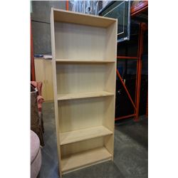 MAPLE BOOK SHELF 80" TALL
