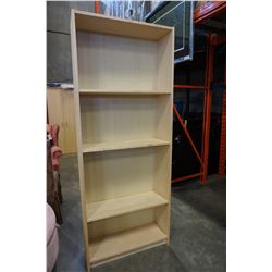 MAPLE BOOK SHELF 80" TALL