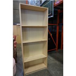 MAPLE BOOK SHELF 80" TALL
