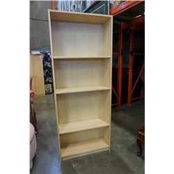 MAPLE BOOK SHELF 80" TALL