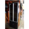 Image 1 : BLACK MODERN IKEA CABINET W/ 2 GLASS DOORS