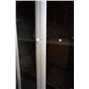 Image 3 : BLACK MODERN IKEA CABINET W/ 2 GLASS DOORS