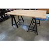 Image 2 : WOOD DOUBLE PEDESTAL DINING TABLE AND DESK