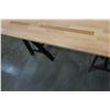 Image 4 : WOOD DOUBLE PEDESTAL DINING TABLE AND DESK