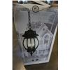 Image 3 : LEADED GLASS SHADE AND HANGING FIXTURE