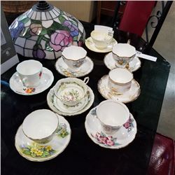 8 CHINA CUPS AND SAUCERS
