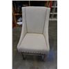 Image 1 : WHITE STUDDED ACCENT CHAIR