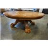 Image 3 : ROUND OAK PAW FOOT COFFEE TABLE