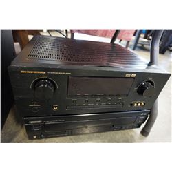 MARANTZ SURROUND RECEIVER AND KENWOOD LASER DISC PLAYER