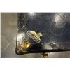 Image 2 : LION BRAND BLUE AND BLACK METAL BOUND TRUNK