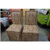 Image 1 : PAIR OF STUDDED UPHOLSTERED CHAIRS