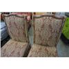 Image 2 : PAIR OF STUDDED UPHOLSTERED CHAIRS