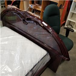 CHERRY FINISH KING SIZE BEDFRAME