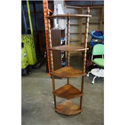 WOOD CORNER SHELF