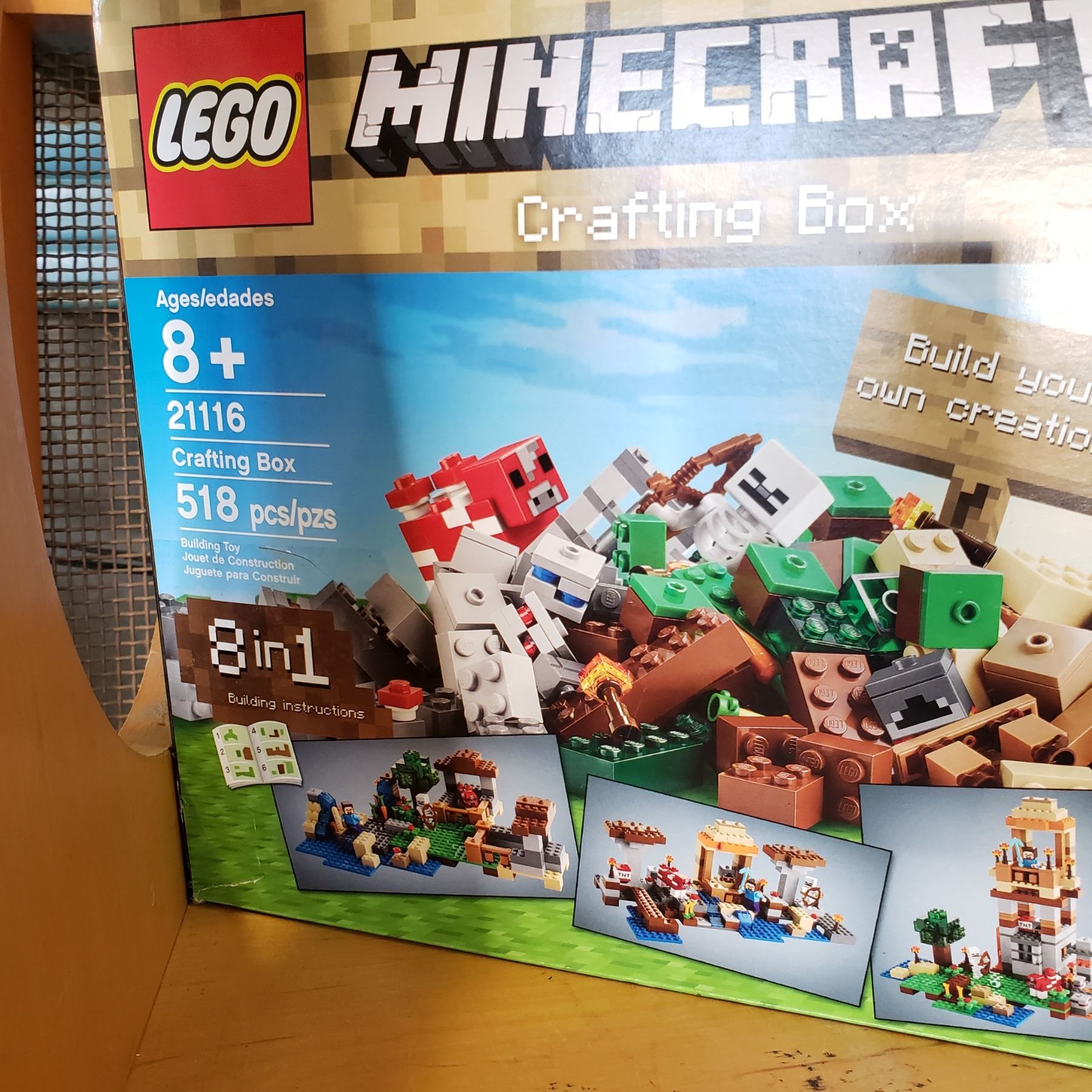 Minecraft Craft Box Inventory LEGO MINECRAFT CRAFTING BOX 21116