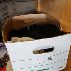 BOX LOT OF TOQUES AND HATS