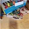 Image 3 : VINTAGE MARX METAL KIDS SEWING MACHINE TOY AND WALL HANGINGS
