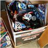 Image 1 : BOX OF COLLECTIBLE GOALIE HELMET FIGURES