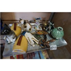 METAL TRAY OF COLLECTABLES