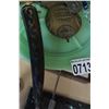 Image 2 : LOT OF JADEITE PLATE WITH BRASS DIVER DOOR KNOCKER AND HORN MAGNIFYING GLASS