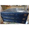 Image 1 : 3 COMPLETE STAMP BOOKS STORY OF CANADA 1,2,3 AND STAMPS INCLUDED