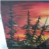 Image 2 : FIRST NATIONS PAINTING ON CANVAS SIGNED BAZMPOOSH 94