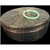 Image 1 : Sewing basket with a Jade ring  mint condition
