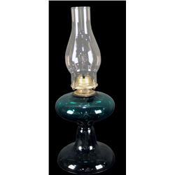 Deep Turquoise  kerosene lamp
