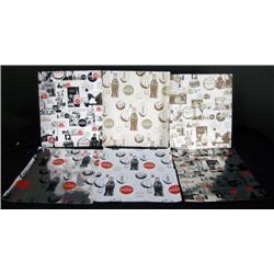 1 lot of 6, Coca-Cola wallpaper samples