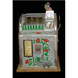 5 Cent Mills Poinsettia Slot Machine