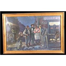 A-1 Beer, framed cardboard, Poker Flats Saloon